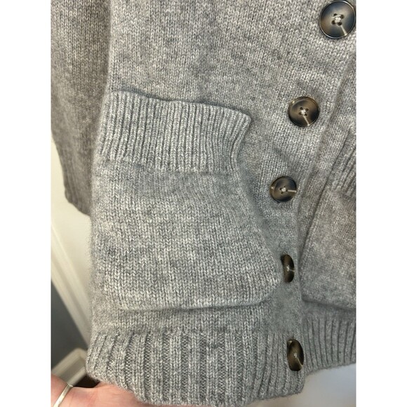 White + Warren 100% Cashmere Full Button Up Cardigan Sweater Gray Women’s XS - Picture 6 of 8